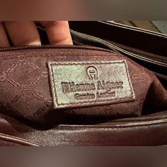 Etienne Aigner Ox Blood Leather Satchel Vintage Elegance Made in France 🇫🇷 - Picture 12 of 12